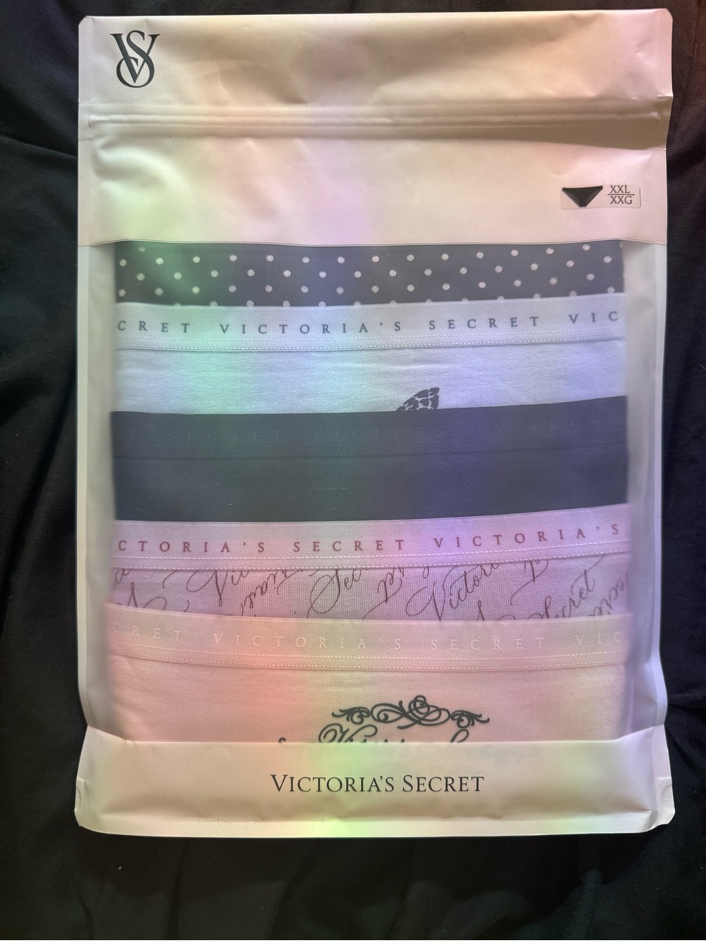 Victoria's Secret Bikini Panty 5 Pack - Black, White, Pink